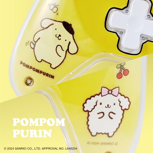 allone game wireless controller #unipo sanrio characters pom pom purin 15.5 x 6 x 10.5 cm compatible with switch/switch lite/organic el yellow both wi