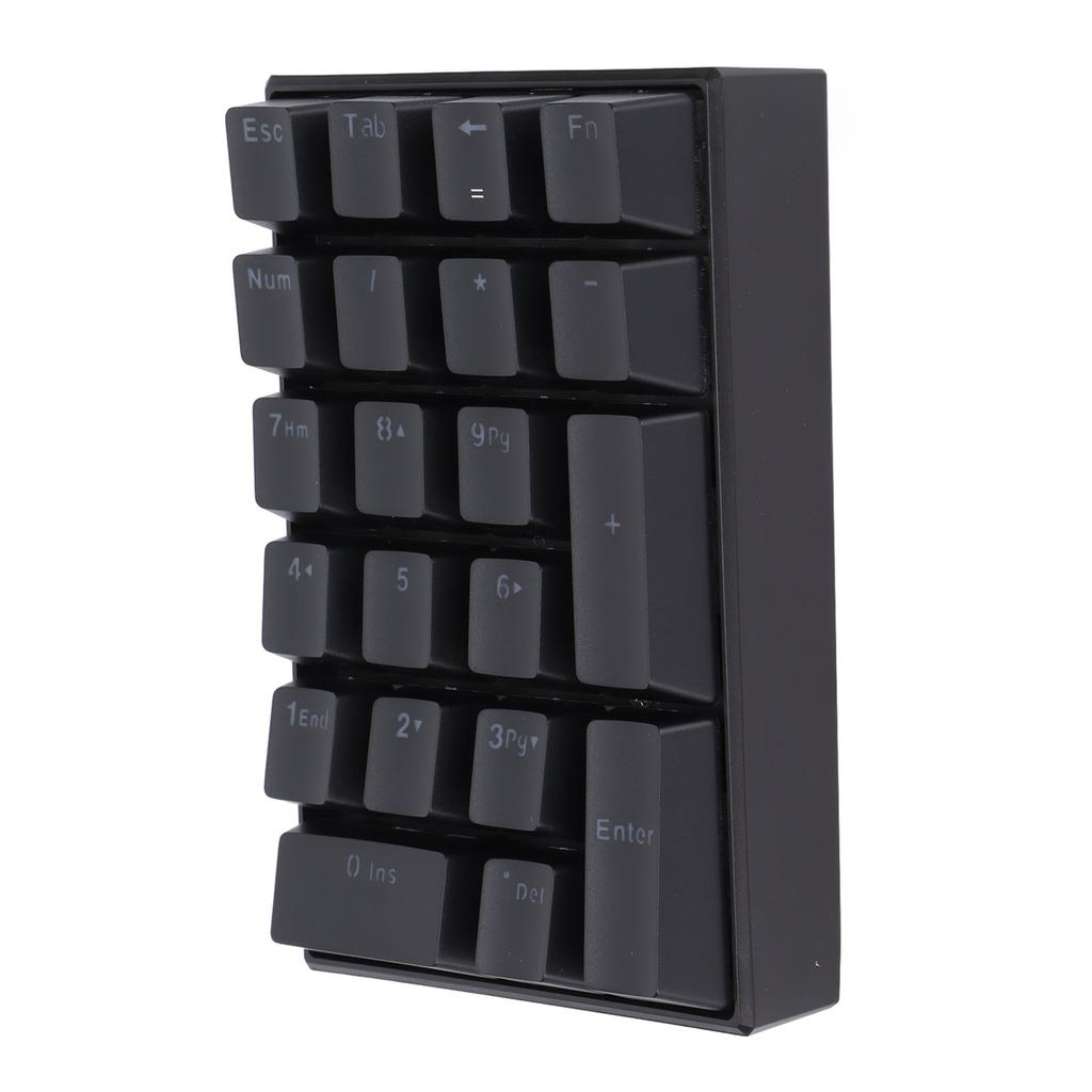 Wired Keyboard Stepped Keycap Fadeless Durable Backlit 21 Keys LED Mechanical KeyboardRed Shaft