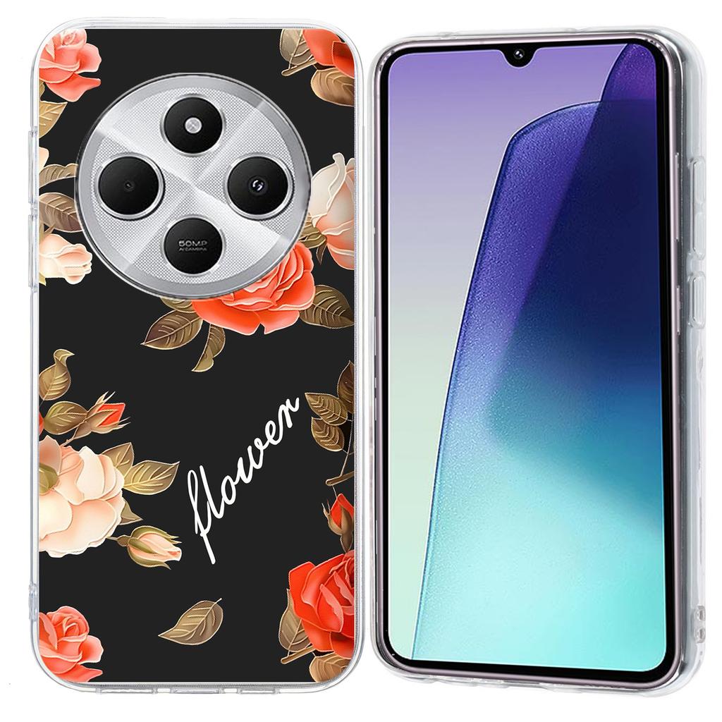 Для Xiaomi Poco C75 4G/Redmi 14R 5G/14C 4G Чехол с печатью узоров Противоударный Мягкий ТПУ Чехол для телефона