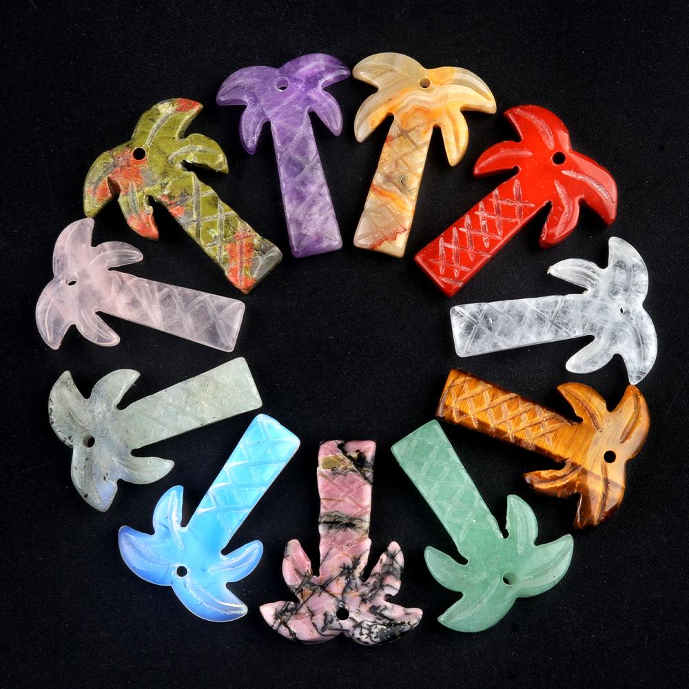 Кулон из розового кварца, натуральный камень, в форме кокоса, небольшой кулон для самостоятельного изготовления ювелирных изделий, сережек, ожерелья, браслета, аксессуаров