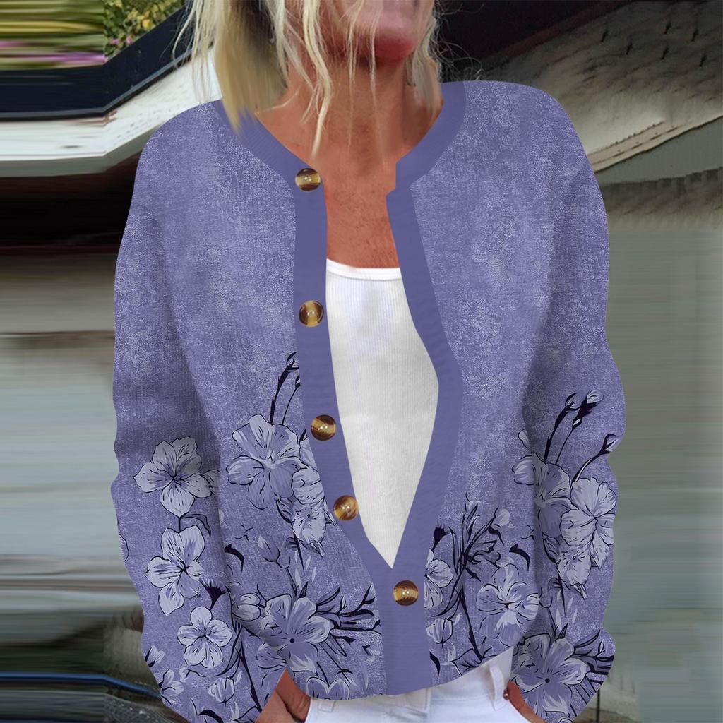 Женская мода с длинным рукавом, рождественский принт «Снеговик-снежинка», куртка, кардиган