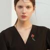 Красная роза цветок брошь для женщин костюм аксессуары летние броши милый свадебный подарок