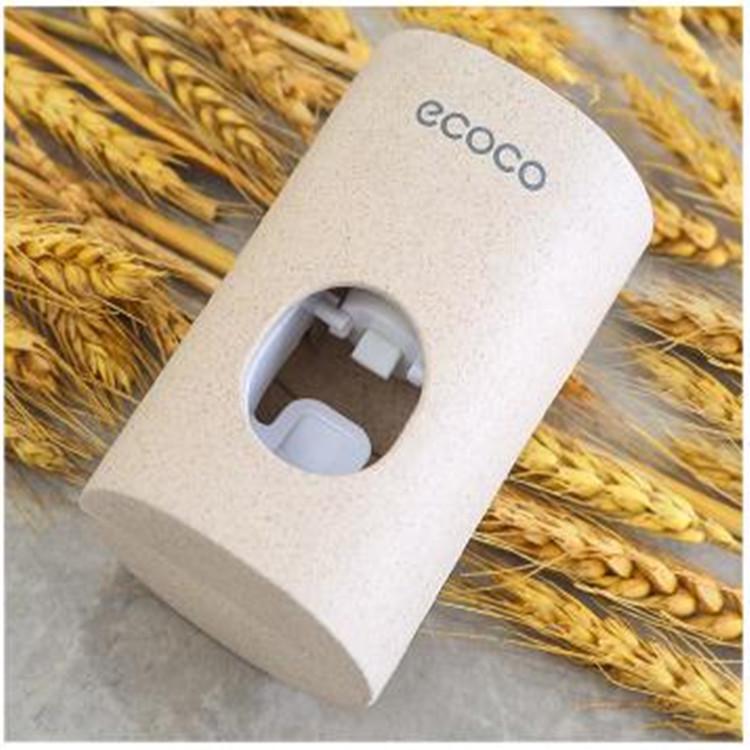 Автоматический настенный дозатор зубной пасты и держатель для зубных щеток EcoCo