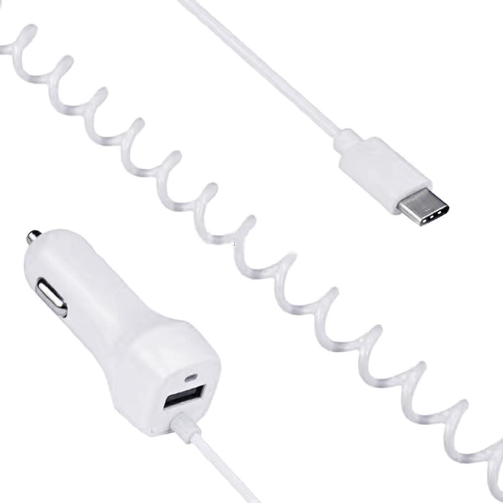 Автомобильный зарядный кабель USB Type C с дополнительным портом USB Аксессуары для быстрой зарядки для телефонов, планшетов, нескольких устройств