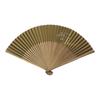 Folding Fan Featuring a Horse Design In Ochre and Short Made In A Perfect Gift for Yourself or Someone Crafted from Artisanal This Fan Features a