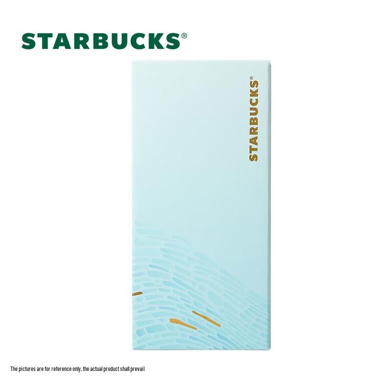 Двухстенный стакан-термос Starbucks Micro Blue Rhythm из нержавеющей стали