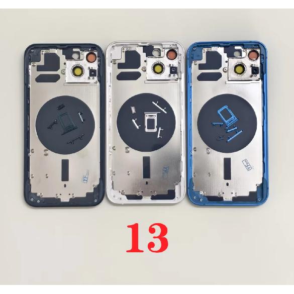 Задняя крышка OEM для iPhone 13 Pro Max 12 Mini 11 SE3 14 Pro max Задний корпус С бесплатными подарками, Рамка задней крышки + Задняя крышка + Боковые кнопки