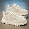 Men's Shoes Summer Breathable Mesh Dad Shoes Light Luxury High-end Heightening Platform White Shoes Men's Shoes