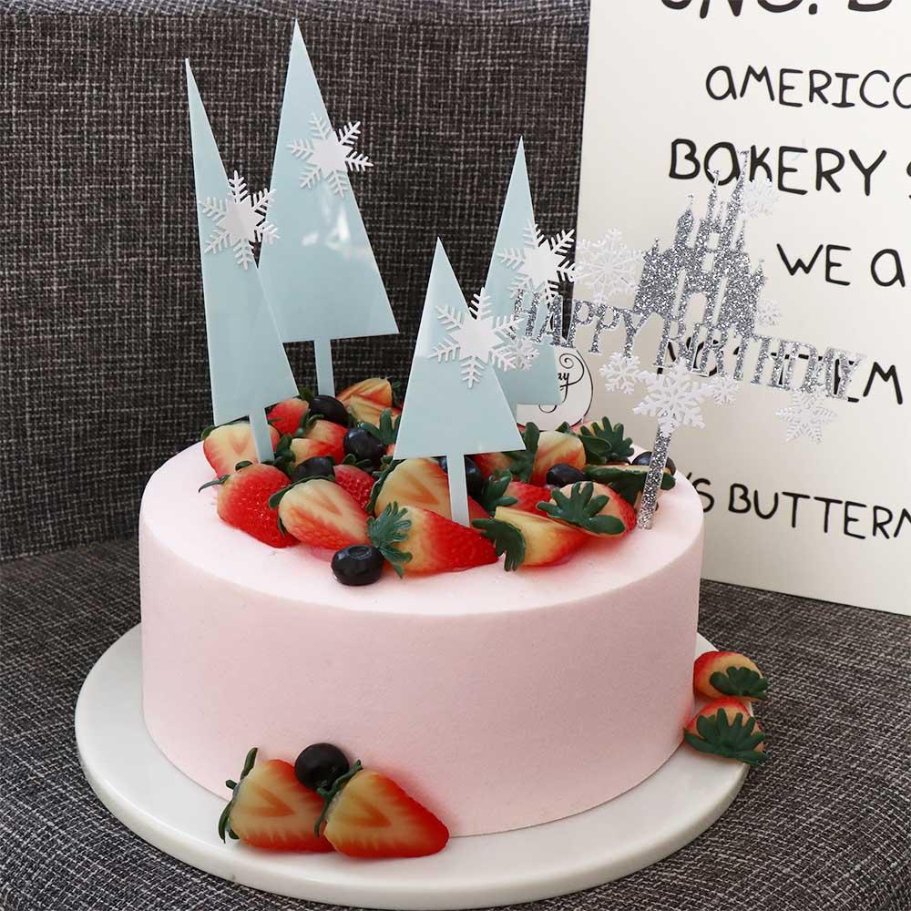 Акриловые украшения для торта, мерцающие сувениры для вечеринки для девочек, вечеринка по случаю рождения ребенка