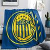 Rosario Central Print Flannel Blanket, High quality Comfortable for All Seasons, Home Decor, Warmth and Comfort, Perfect for Christmas Gifts