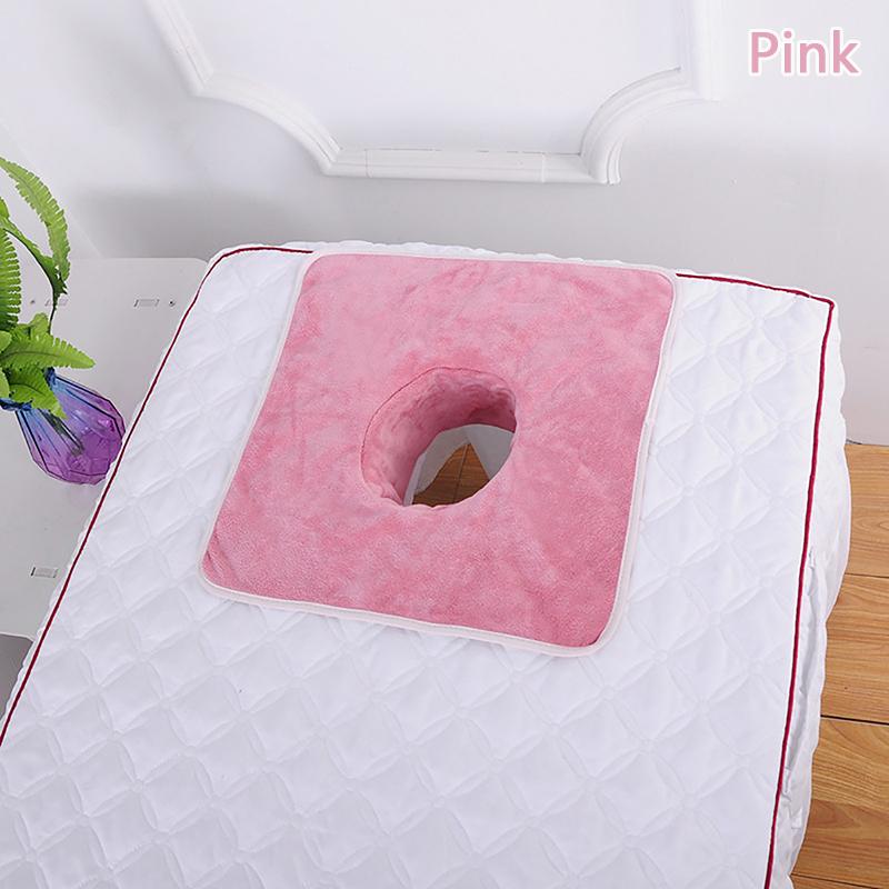 35*35 Cm Thickened Beauty Spa Massage Table Planking Face Towel With Hole Bed Bandana