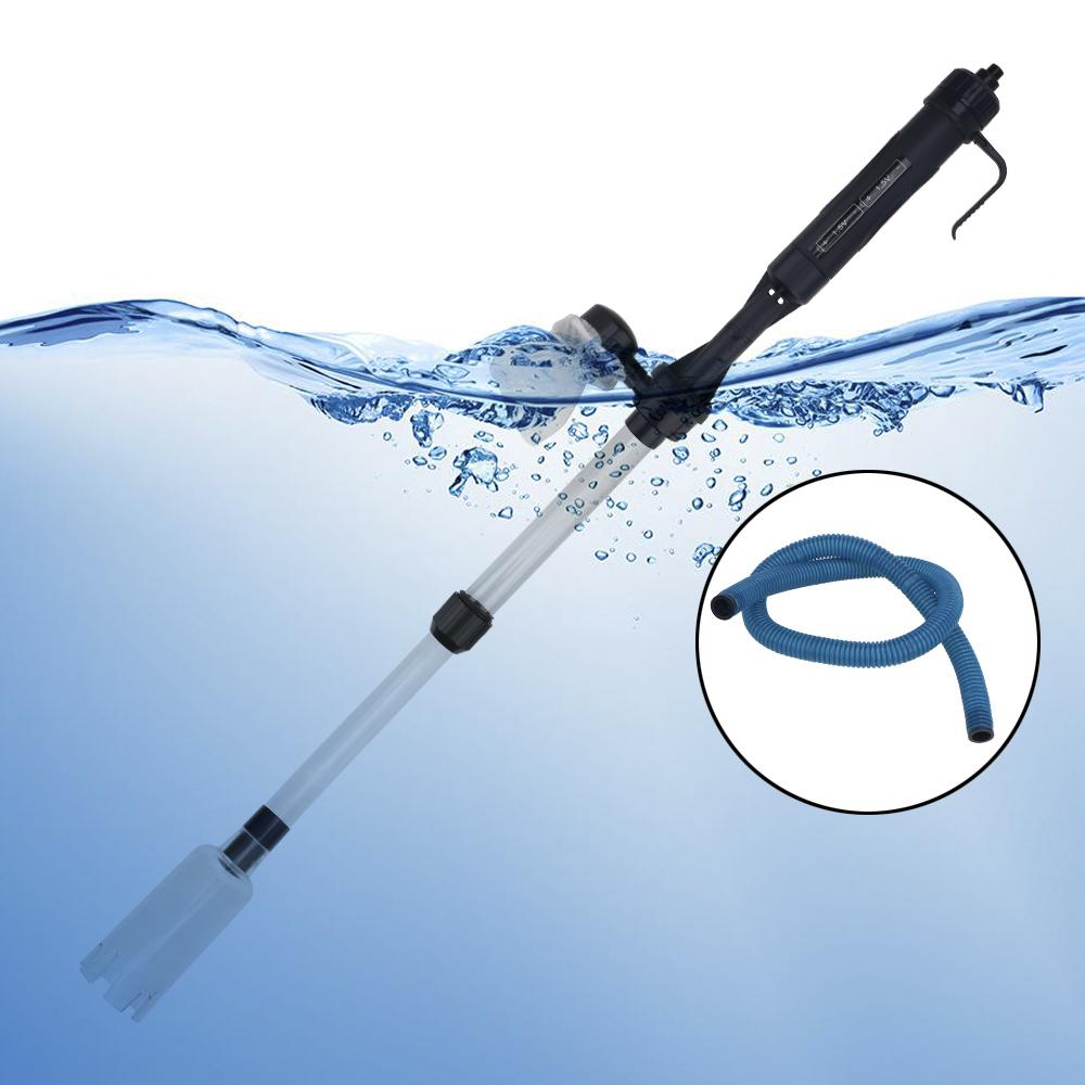 Фильтр для всасывания Замена фильтров для воды Инструменты Удаитель отходов Инструмент для очистки гравия Пылесос Электрический насос для замены воды Аквариум Труба для аквариума