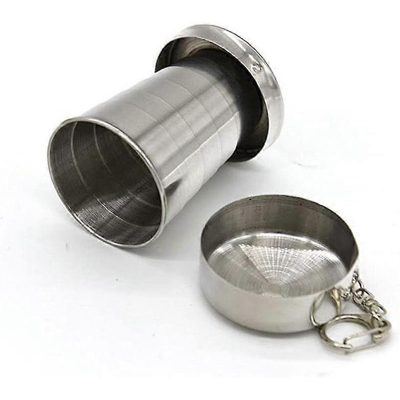 2025 Latest Model 2Pcs 75ML/2.5oz Stainless Steel Collapsible Cup Reusable