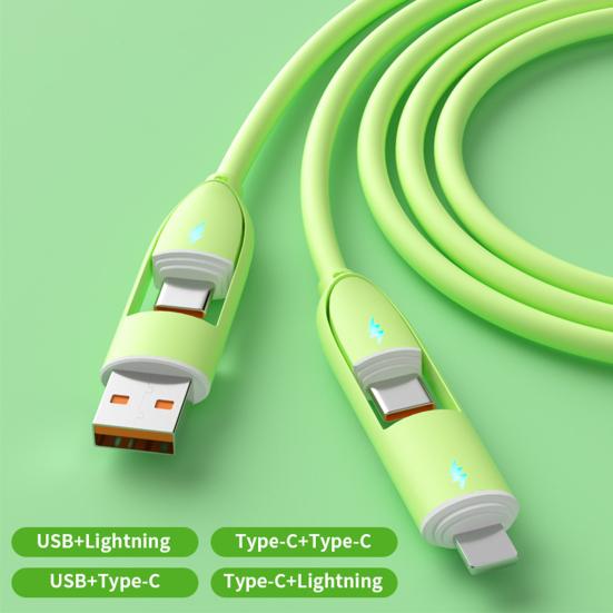 6A кабель для быстрой зарядки USB Type C 8-контактный кабель для передачи данных для Android PD