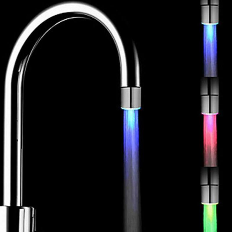 LED Kitchen Faucet Glow  Kitchen Tap Torneira Para Cozinha Temperature Sensor Light Water Faucet Kitchen Bathroom Grifo Cocina