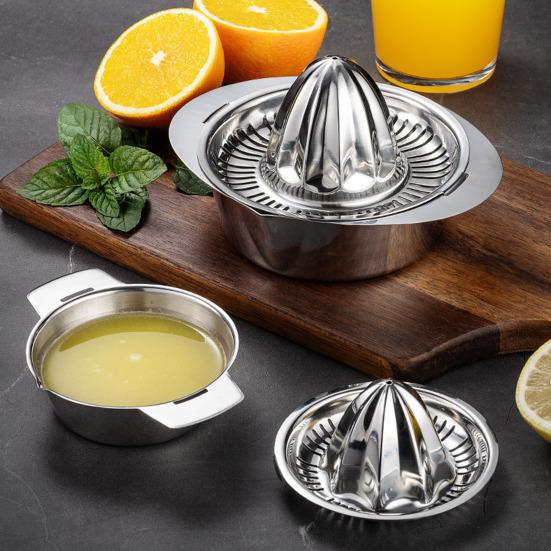 Manual Juicer Lemon Orange Squeezer Portable Hand Press Stainless Steel Citrus Juicer for Home Kitchen