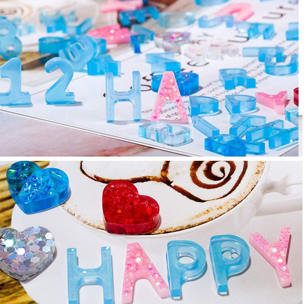 Брелок Кристалл Смолы Ремесла Ювелирные Изделия Инструменты Литейные Формы Силиконовые Формы Буквы Смолы Формы