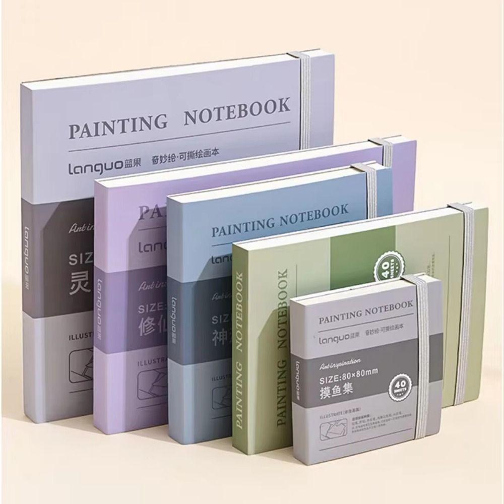 Thick Paper Sketchbook Handbook Hardcover Mini Drawing Book School Supplies