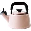 Эмалированный свистящий чайник Fuji, совместим с индукционными плитами, Хлопок, 2,1 л, Пепельно-розовый, CTN-2.1WK.AP