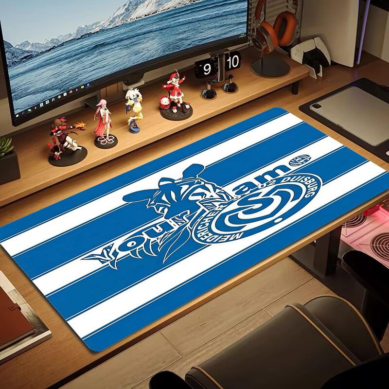 Msv Duisburg Custom Name Large Size Mouse Pad Large Gaming Table Cushion Non-slip Laptop Tablet Big Mousepad XXL Mat Mini PC Playmat With Lock edge