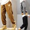 Осенне-зимние мужские спортивные штаны из овечьего флиса большого размера Y2k Vintage Coffee Streetwear Модная мужская одежда Новые повседневные теплые брюки