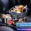 Улучшенная расширенная версия: Вращающийся на 360 градусов автомобильный столик-поднос с держателем для телефона, подстаканником и держателем для напитков