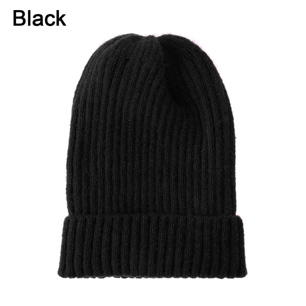 Новая модная повседневная шапка мягкая мешковатая шапка шерстяная вязаная шапка лыжная шапка кепка