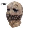 Scary Movie Character Masque Halloween Scarecrow Masque, Adults Full Head Honor One Piece Elastic Headgear Latex Cosplay Party Props for Costume,