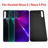 Новое заднее стекло для Huawei Nova 5, задний корпус аккумулятора для Huawei Nova 5 Pro, ремонт задней дверной панели