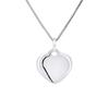 Children's Pendant - LÉA &; ARTHUR - Heart - 375 White Gold - Hypoallergenic Jewelry - Gift Bag