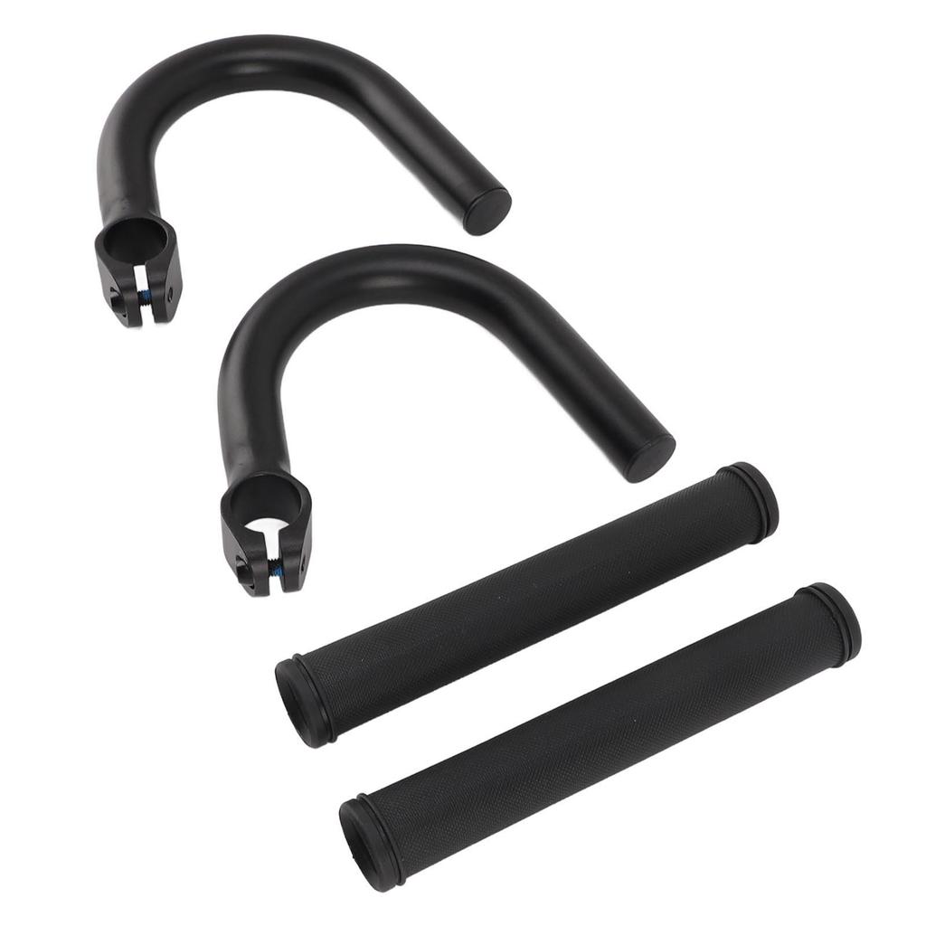 Велосипедные подлокотники руль алюминиевый сплав черный увеличенная высота изогнутый руль для горного велосипеда дорожных велосипедов