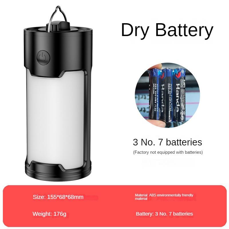 New camping lamp outdoor camping multi-functional emergency USB rechargeable lighting AAA No. 7 battery tent lamp