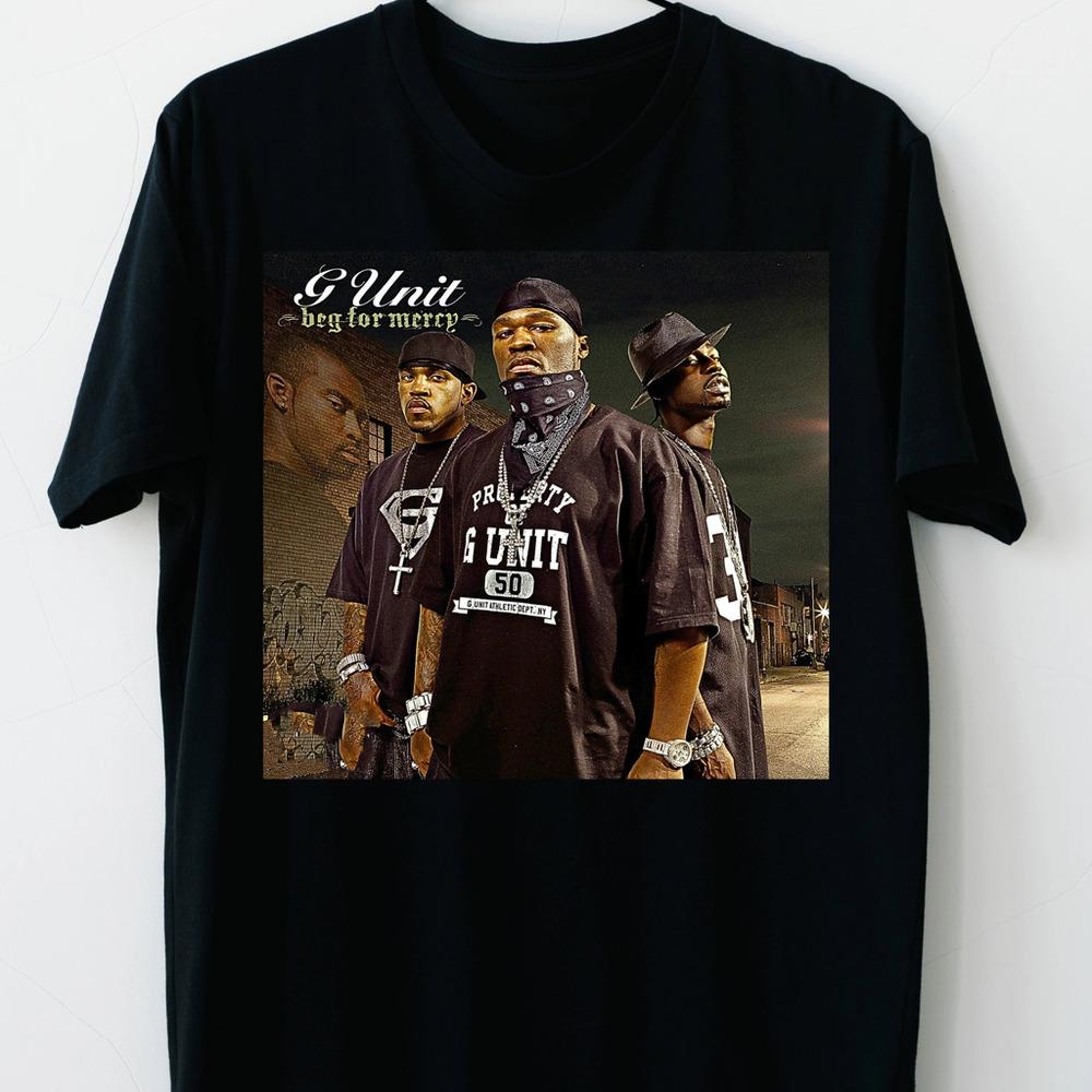 Винтажная черная футболка 50 Cent G-Unit Унисекс Все размеры S-5XL Унисекс Футболка