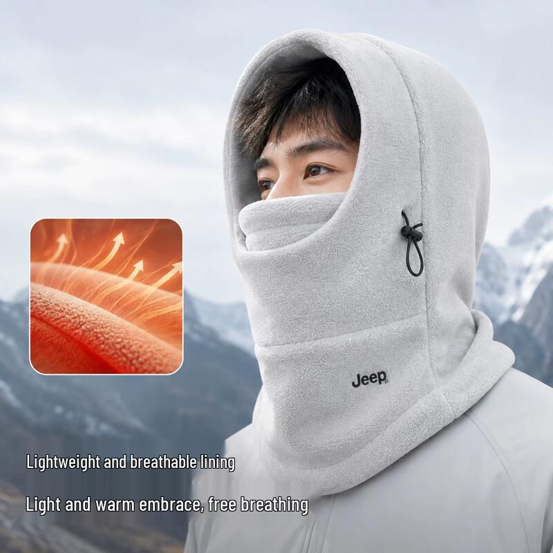 JEEP Outdoor Winter Thermal Fleece Hat and Neck Gaiter