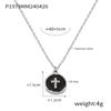 Персиковое сердце Flow Su кулон ожерелье ниша личность дизайн крест титан сталь ювелирный комплект для женщин
