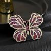 Изысканные роскошные красочные циркониевые броши-бабочки для женщин, персонализированные жемчужные эмалированные булавки для платья, кардиган, брошь с насекомыми