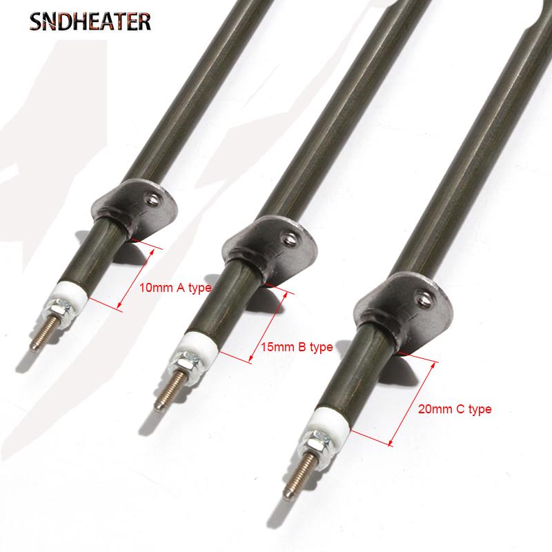 SNDHEATER 6,6 мм*430/435/440/445/450 мм Нагревательный элемент для электрической духовки с круглым металлическим листом путем отжига 220 В 400 В 2 шт./лот