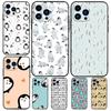 Cute Kawaii Penguin Case For iPhone 15 16 14 13 12 11 Pro Max Plus X XR XS Max 12 13 Mini Soft Bumper Cover