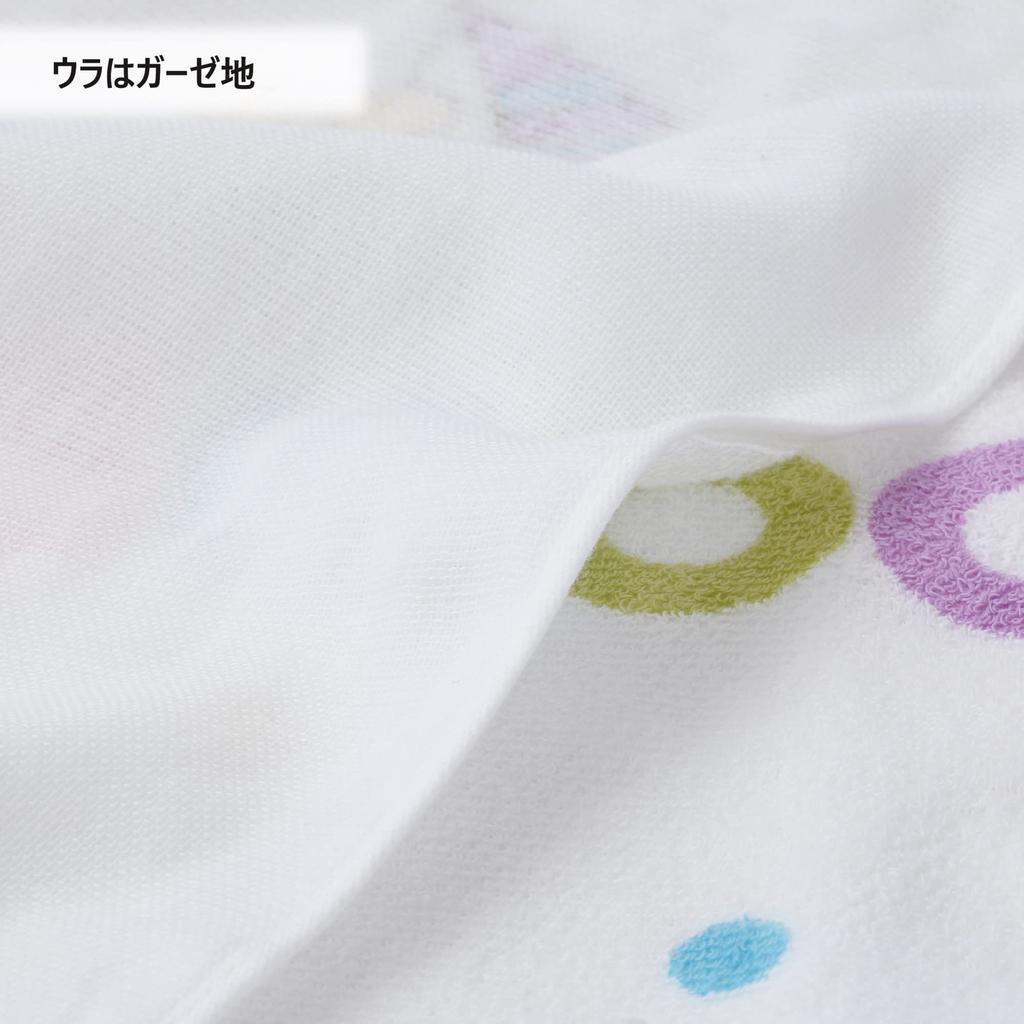 Полотенце для горячей воды nishikawa Snoopy 80 x 80 см Стирающийся хлопок Узор в горошек Сделано в Японии Белый WT52172000 [Nishikawa] 100%