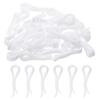 Durable Plastic Crocodile Clips, 38mm Long, White, U-Shaped, for Shirt Clips, Ties, Pants, Socks, and Clothes, Pack of 30