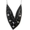 [M0649] - Black 'Cotte De Maille' Necklace