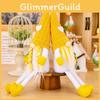 Adorable Yellow Knitted Lemon Gnome Plush Toy Perfect For Summer Home Decor And Celebrations