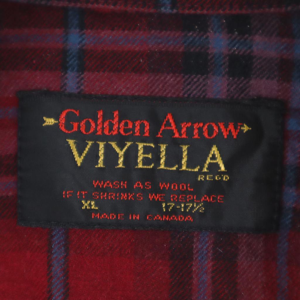 Винтажная шерстяная рубашка 70-х годов в клетку с длинным рукавом, шерстяная, размер XL, красная, мужская, б/у