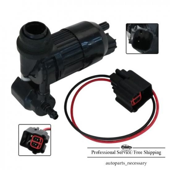 NEW Windshield Washer Pump with Connector For Ford 2011-19 Fiesta 2009-19 FLEX