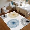 Minimalist Geometric Sunburst Print Area Rug Non Slip Soft Floor Carpet for Living Room Bedroom Kids Room Nursery Entryway Decor