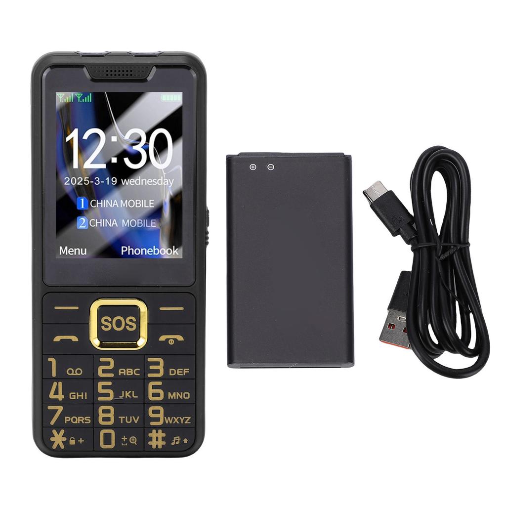 Кнопочный мобильный телефон 4G LTE разблокированный с кнопкой SOS 2500 мАч Dual SIM MP3 Звонки SMS Функции Интернет