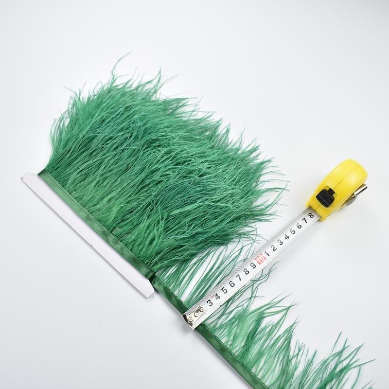 Перья1Метр Натуральная бахрома из страусиных перьев 8-10 см Цветные пушистые перья Отделка для шитья платьев Декор одежды Декор для вечеринок