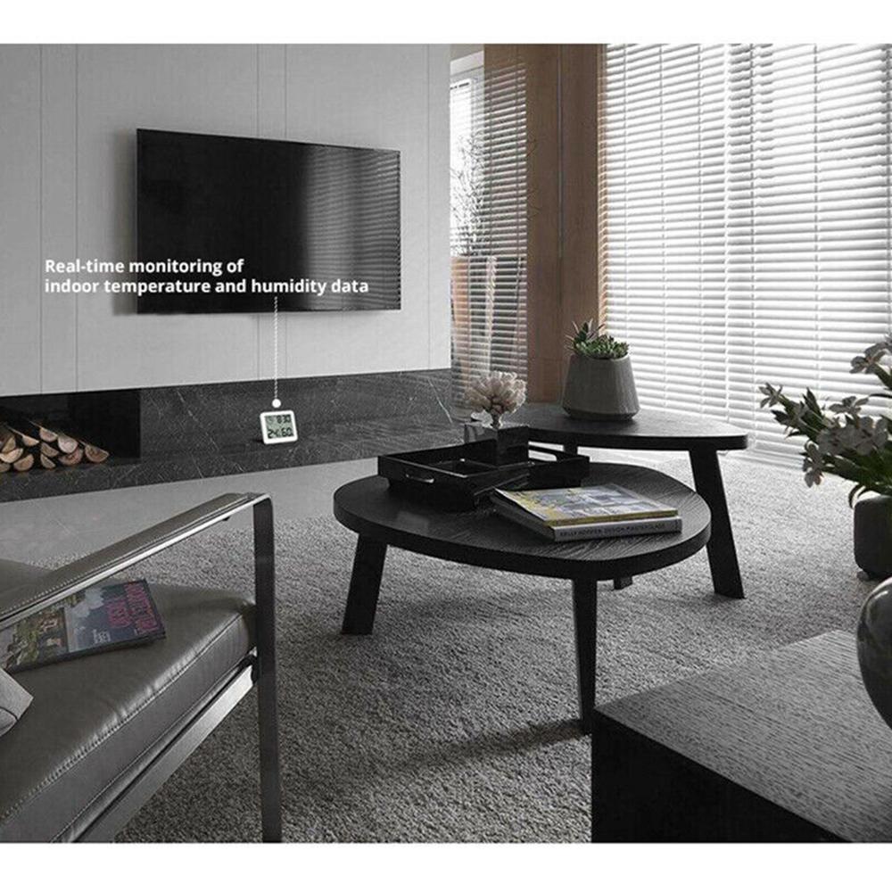 Домашний цифровой термометр, гигрометр, будильник, комнатный термогигрометр с датчиком температуры