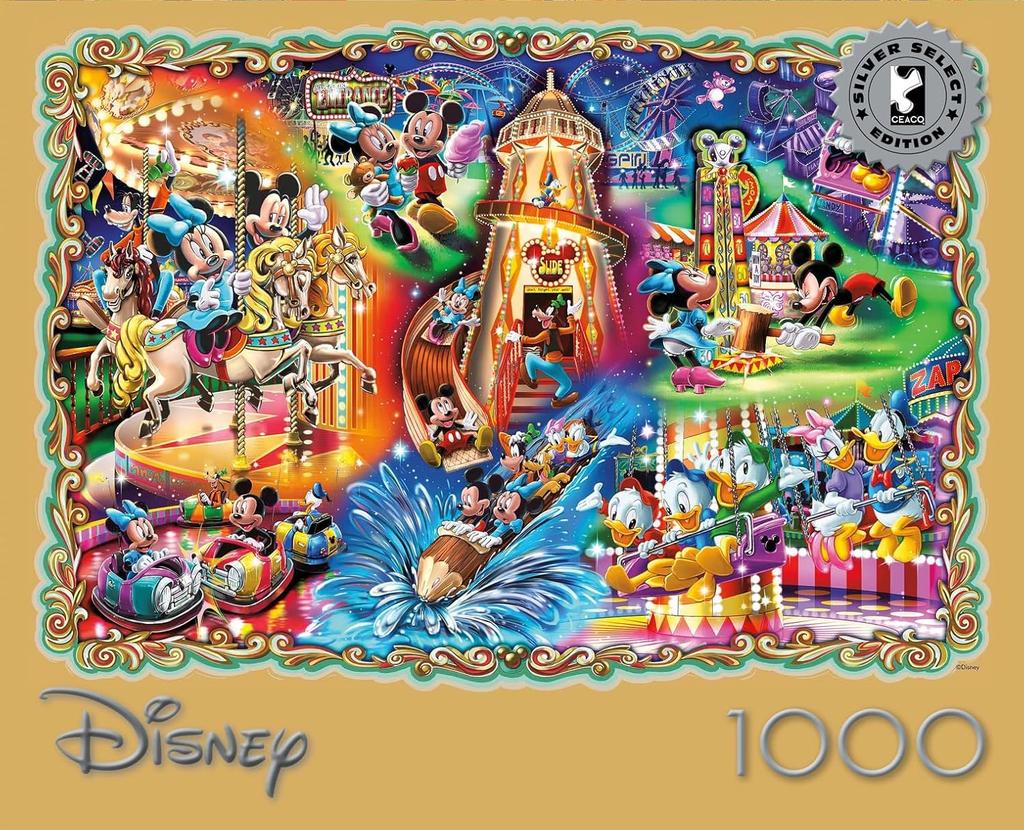 Ceaco - Silver Select - Disney - Карнавал Микки - Пазл из 1000 деталей для взрослых, Сложный пазл, Идеально подходит для вечера игр