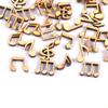 100Pcs Handcrafts DIY Craft Card Making Music Notes Wooden Scrapbooking Embellishment Natural Wood